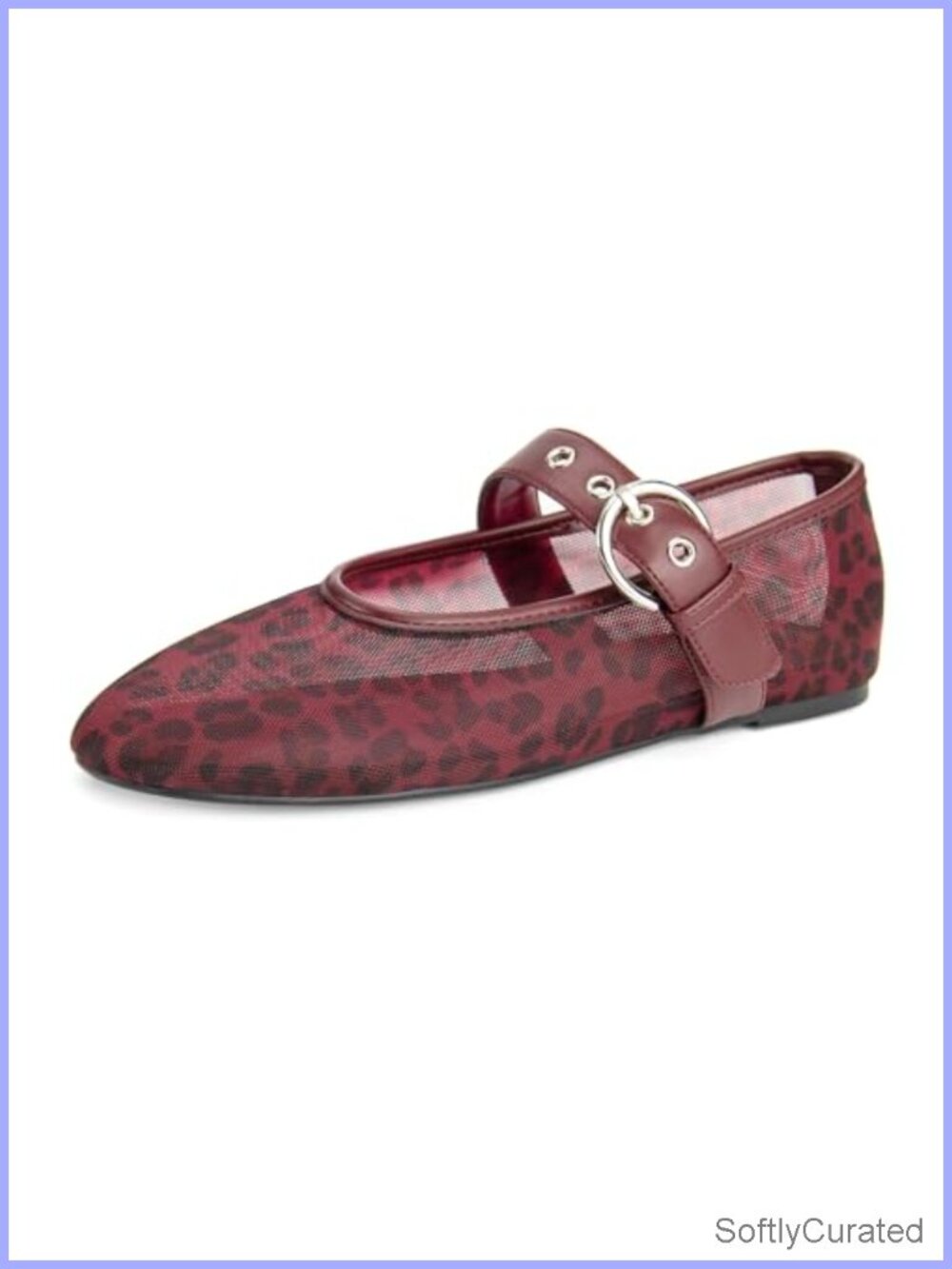 Mesh Ballet Flats Round Toe Mary Jane Shoes